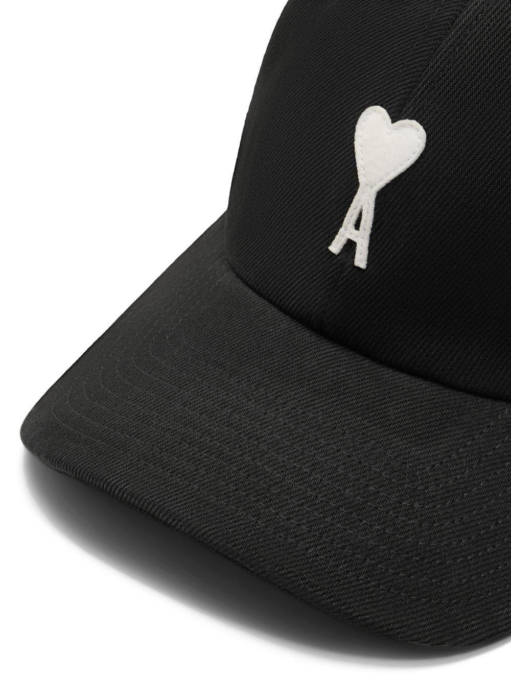 AMI Paris Ami de Cœur Logo Baseball Cap Black-3