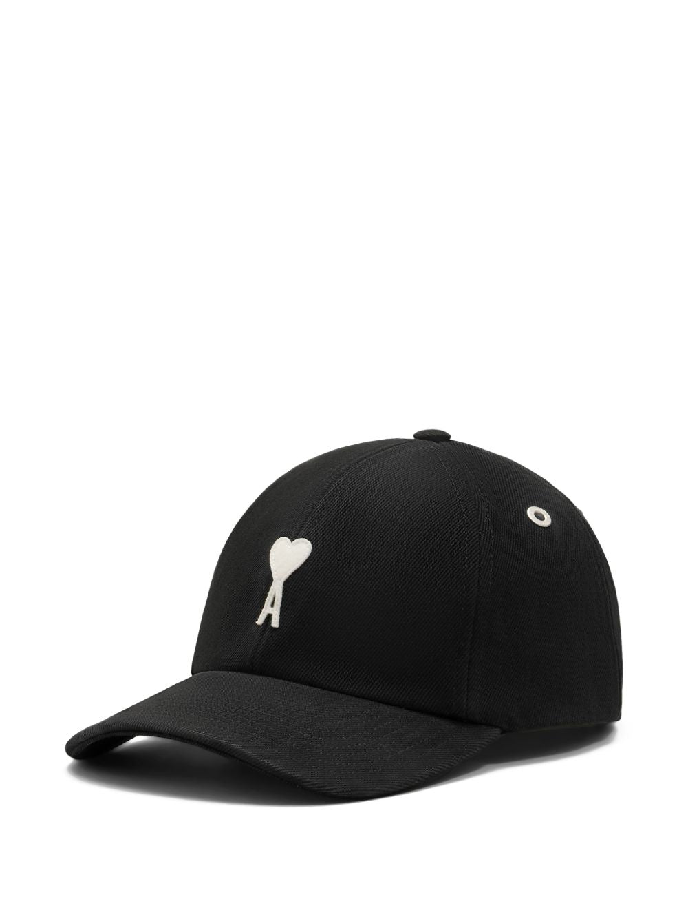 AMI Paris Ami de Cœur Logo Baseball Cap Black-4