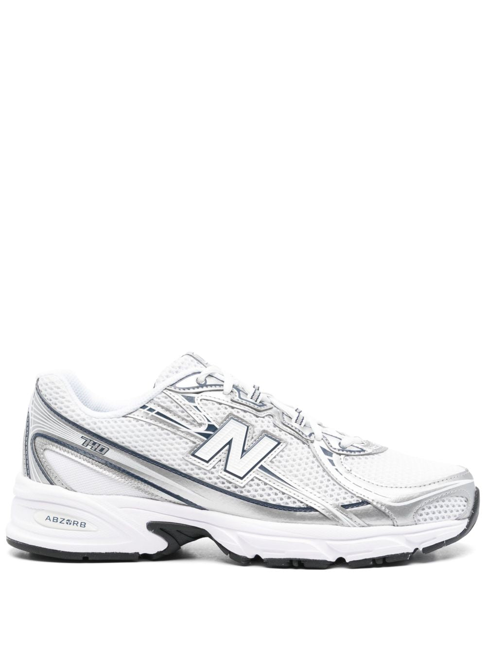 New Balance 740v2 Open Knit Mesh Retro Runner Wit Zilver Navy Sneakers New Balance