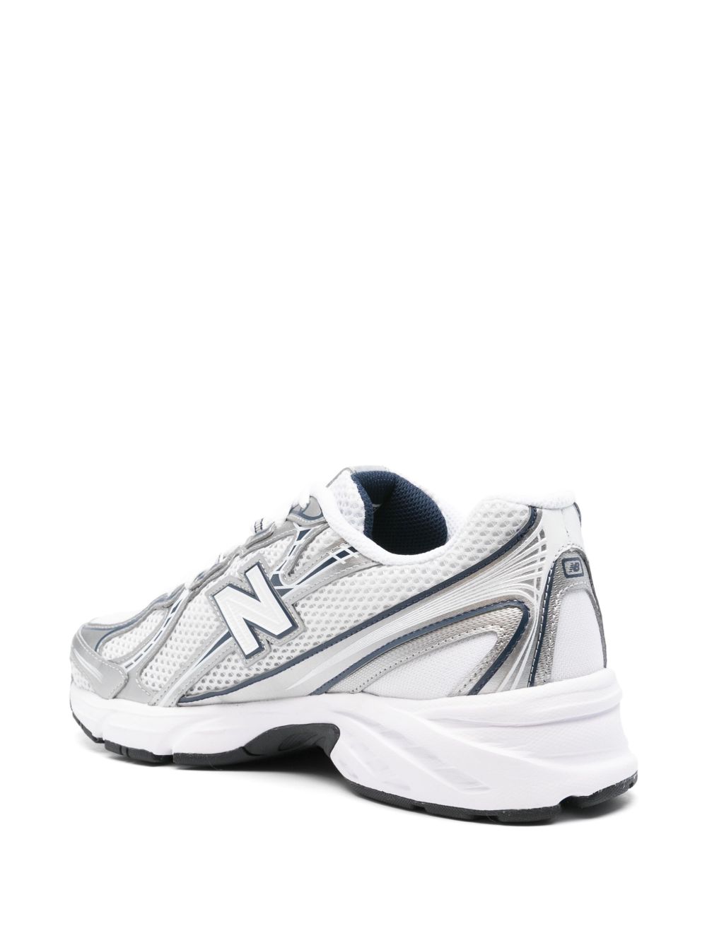 New Balance 740v2 Open Knit Mesh Retro Runner Wit Zilver Navy Sneakers New Balance