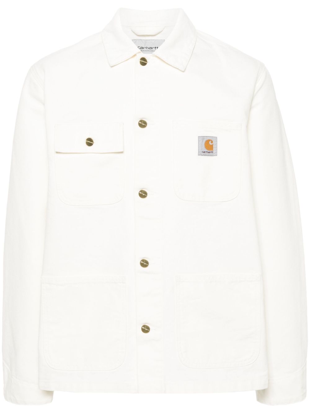 Carhartt WIP Michigan Coat in Organic Cotton Canvas Wit Jackets Carhartt Wip Main