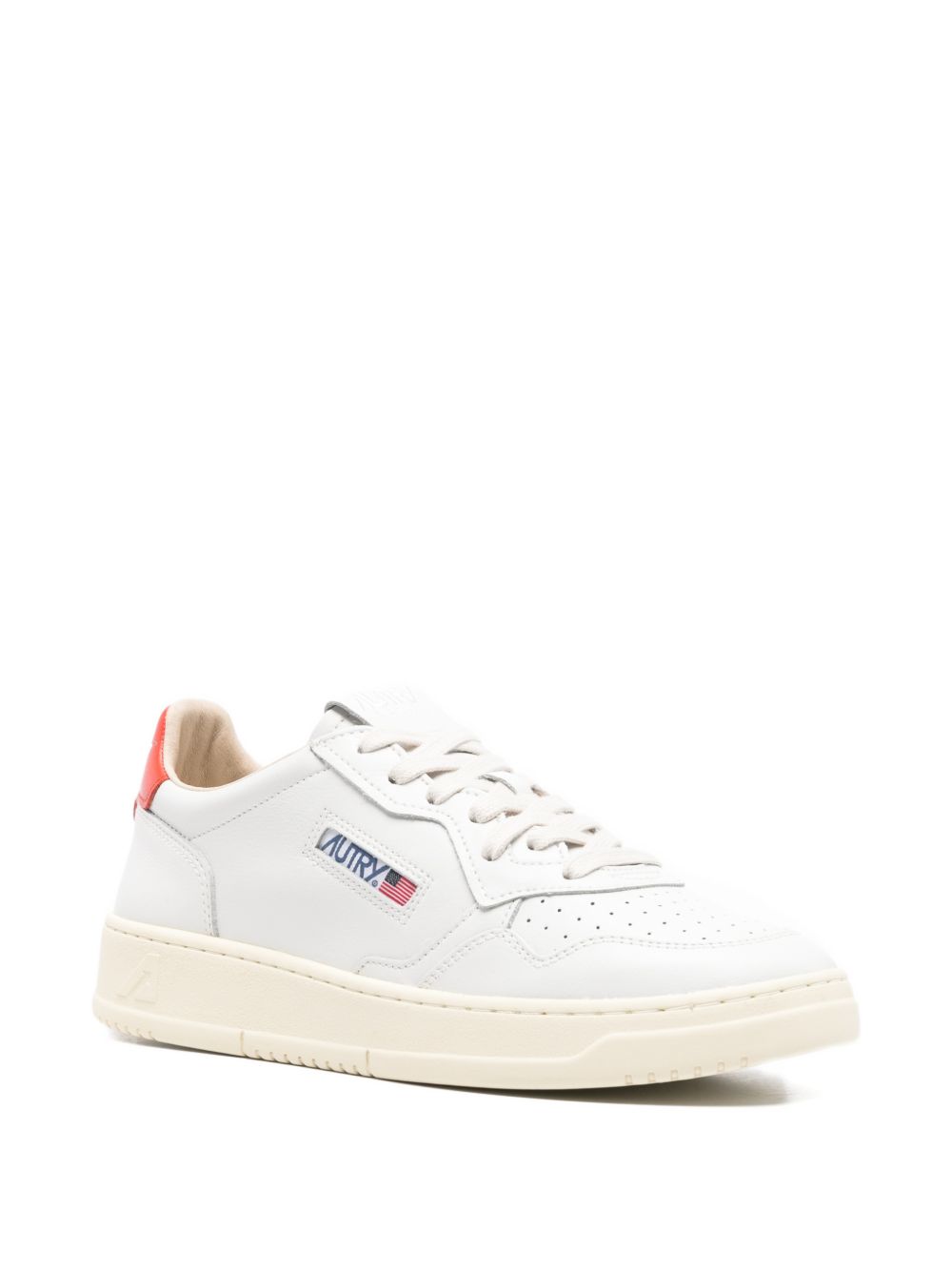 Autry Medalist Low Sneakers White Orange-thumbmail-4