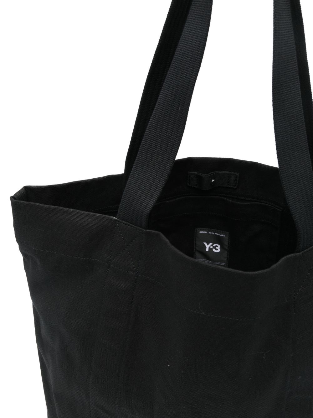 Y-3 Canvas Tote Bag Black Shopper Y-3