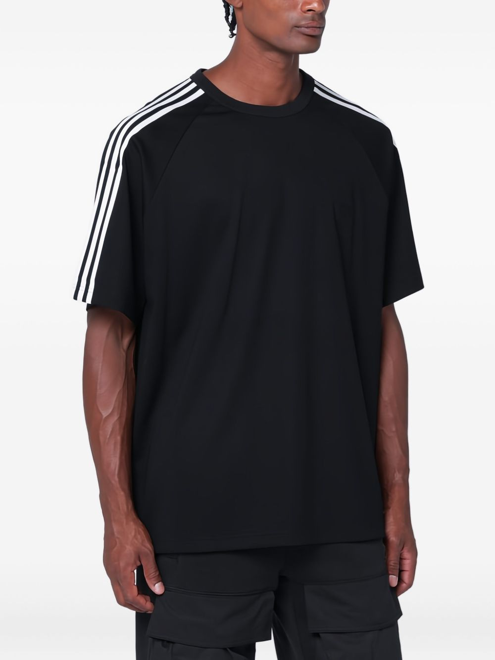 Y-3 3-Stripes Short Sleeve T-Shirt Black