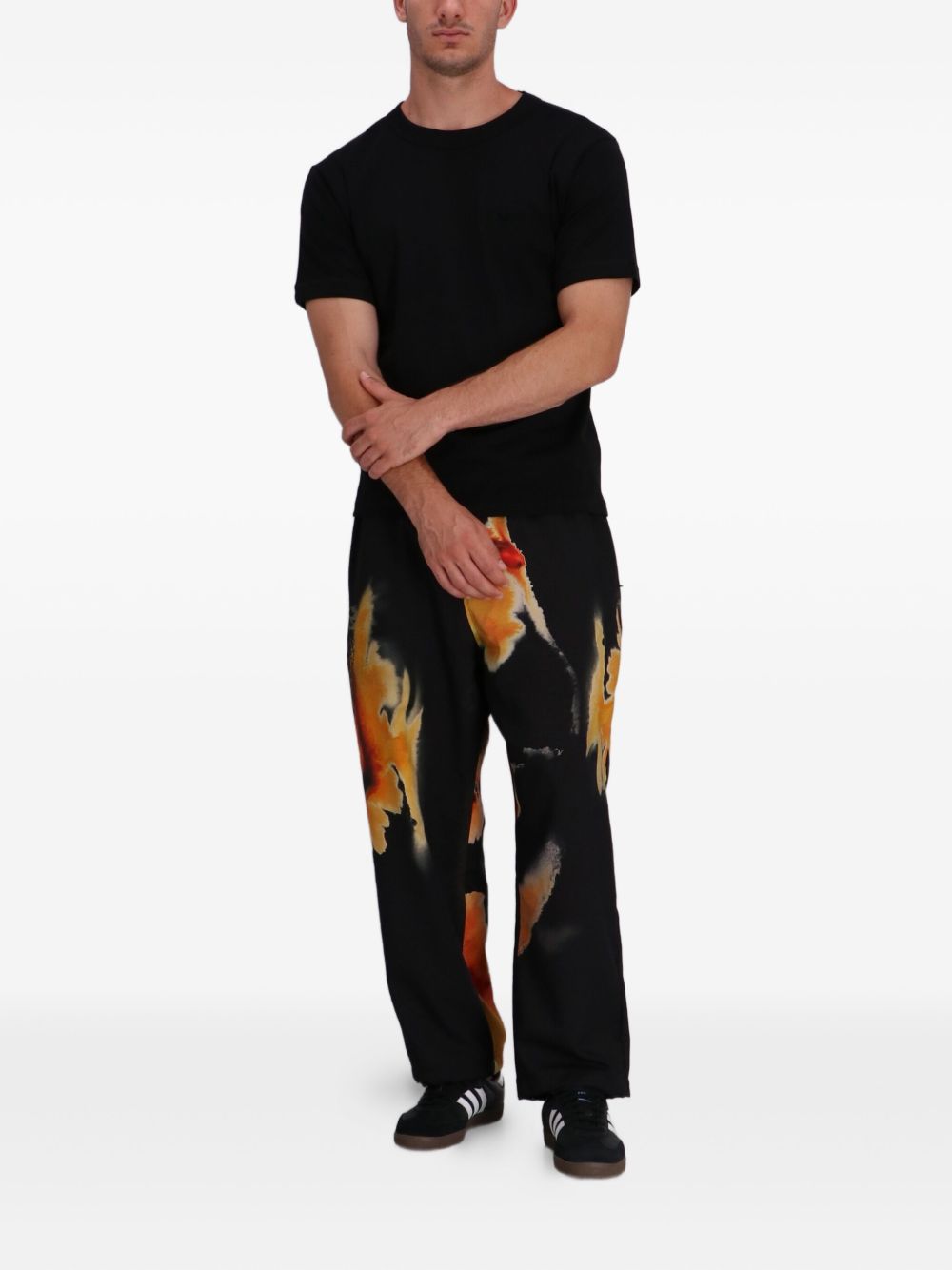 Y-3 Slim Short Sleeve T-shirt Biologisch Katoen Zwart-thumbmail-3