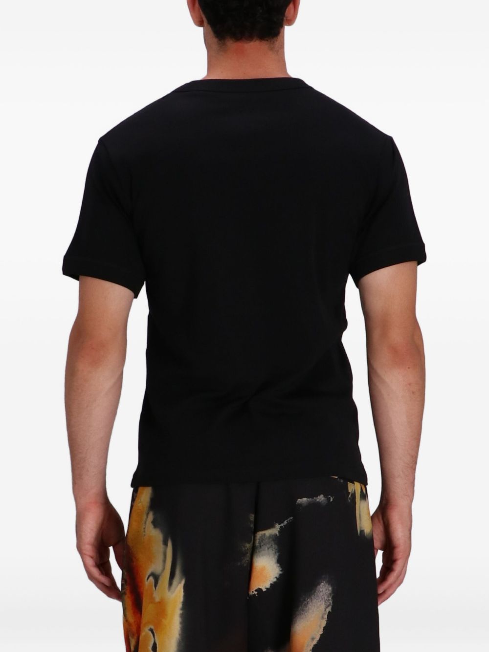 Y-3 Slim Short Sleeve T-shirt Biologisch Katoen Zwart-thumbmail-4