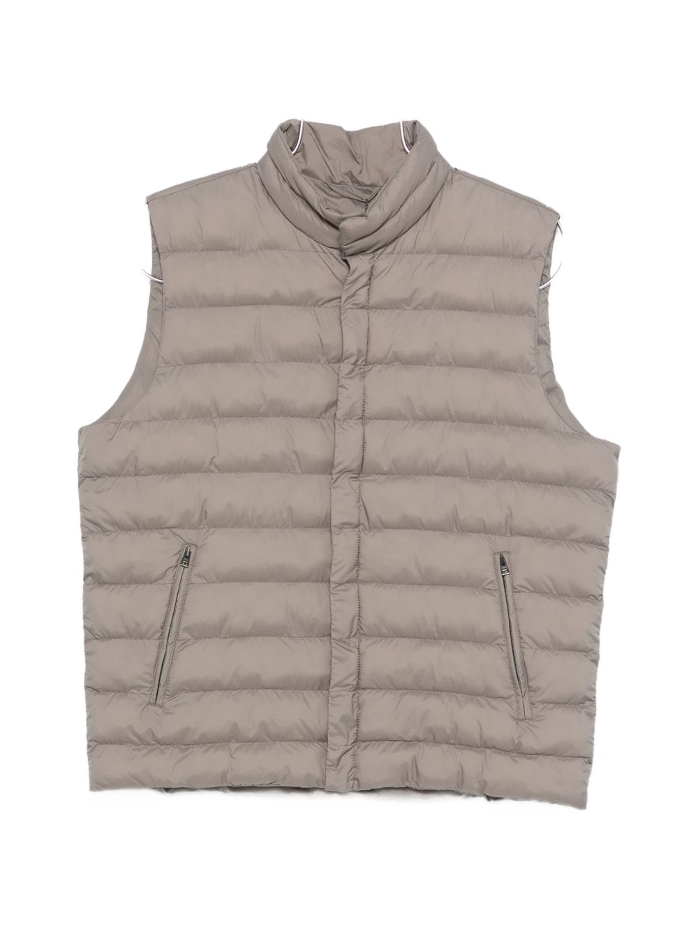 Herno Zip Pocket Sleeveless Down Vest Dove Grey