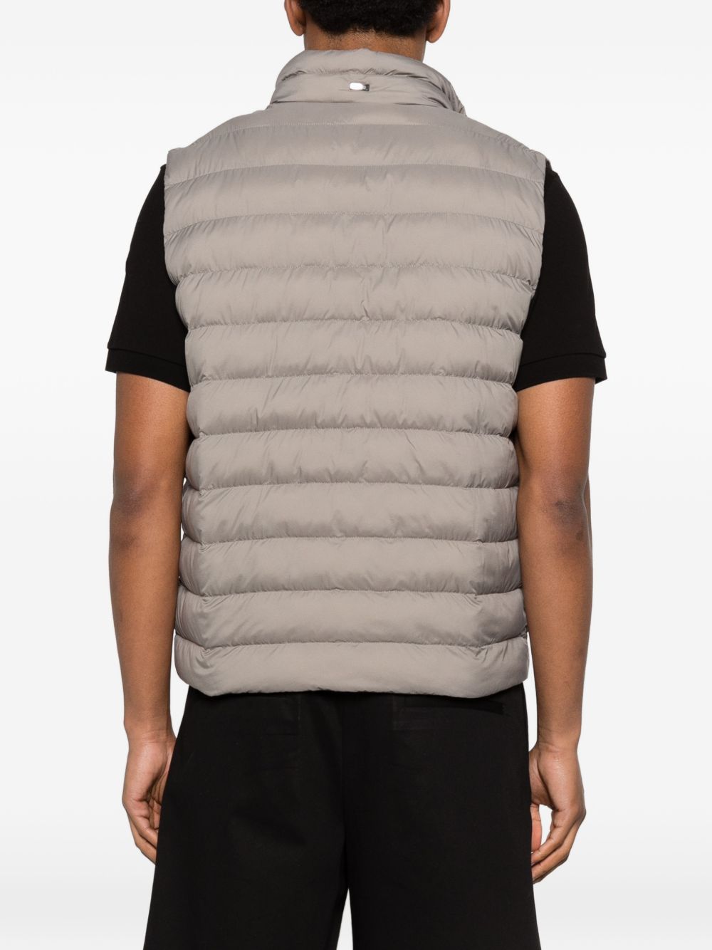 Herno Donsgevulde Nylon Bodywarmer Duifgrijs Vests HERNO