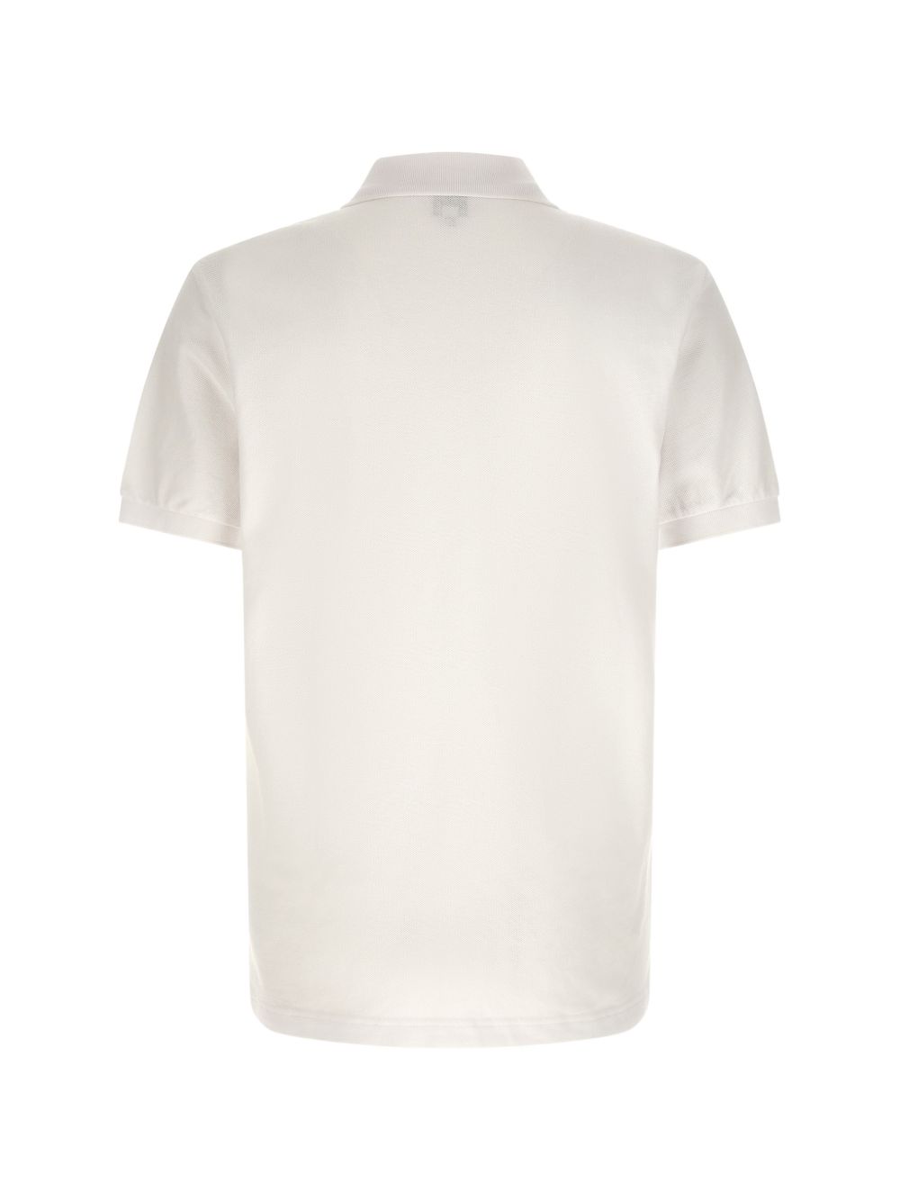 Kenzo White Broke Flower Cotton Polo Shirt