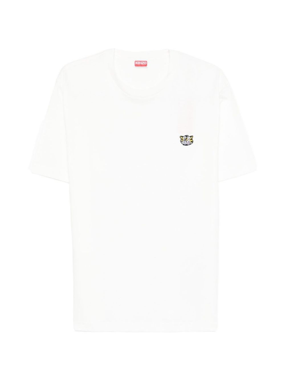 Kenzo Tiger Crest Embroidered T-Shirt White