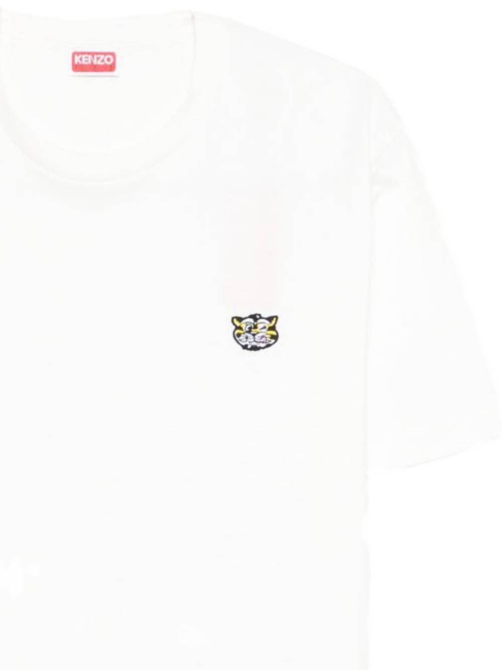 Kenzo Wild Tiger Embroidered T-shirt White