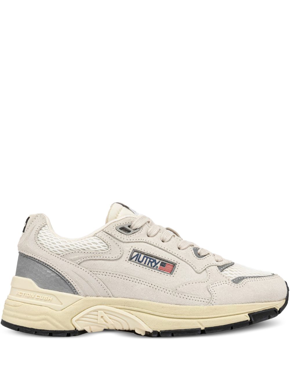 Autry Hyperway Sneakers White Silver Mesh Suede
