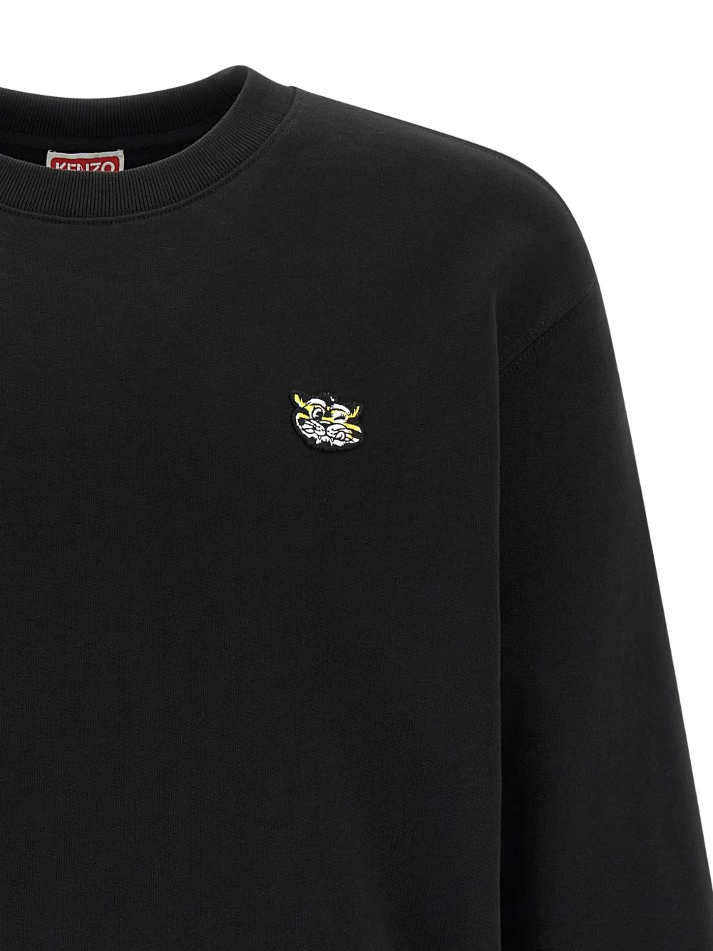 Kenzo Wild Tiger Sweatshirt met Geborduurde Tijgerkop Zwart-thumbmail-3