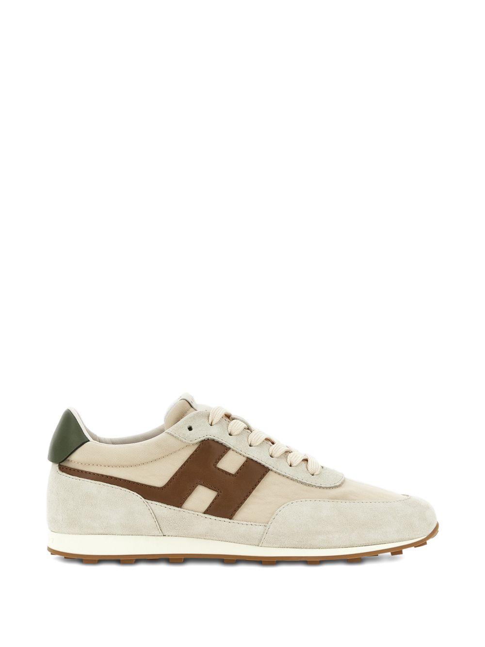 Hogan H699 Athletic Sneakers met Suède Upper Beige-Bruin Sneakers Hogan