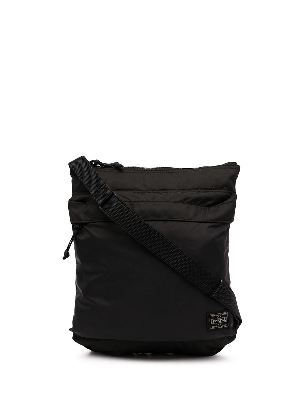 Porter Yoshida Force 210-Denier Nylon Schoudertas Zwart-thumbmail-1