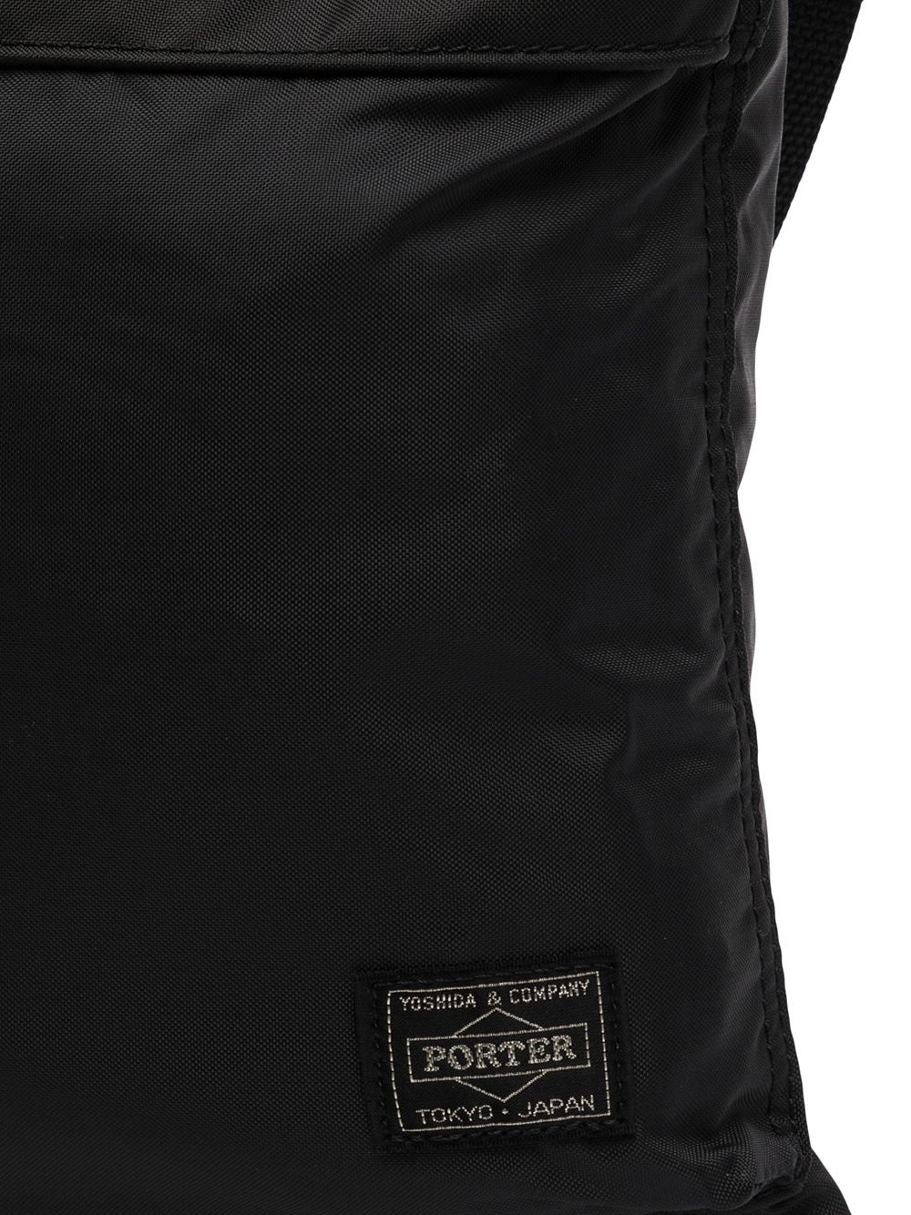 Porter Yoshida Force 210-Denier Nylon Schoudertas Zwart-thumbmail-4