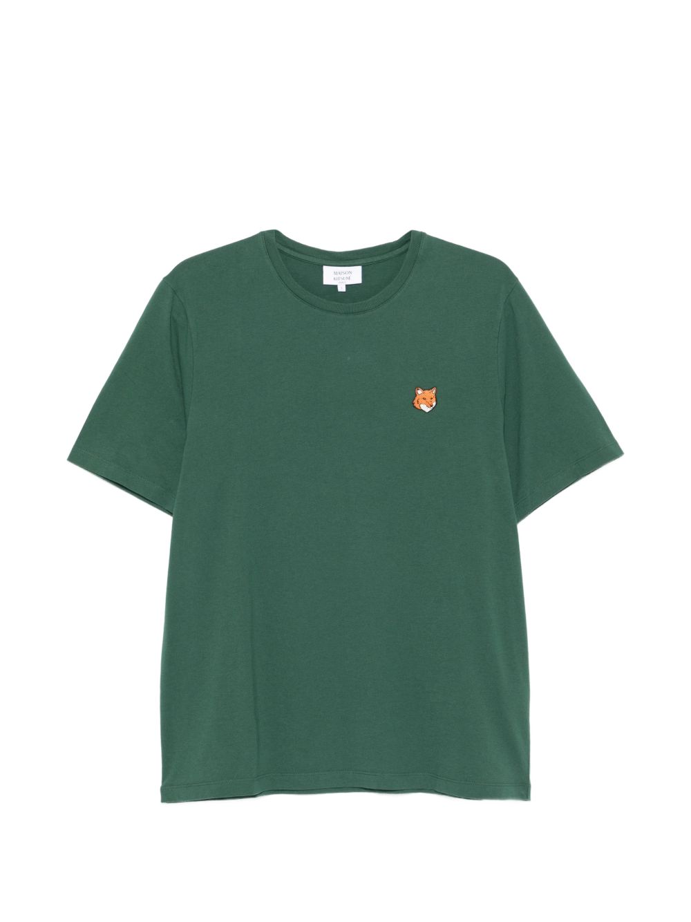 Maison Kitsuné Fox Head Regular T-Shirt Groen