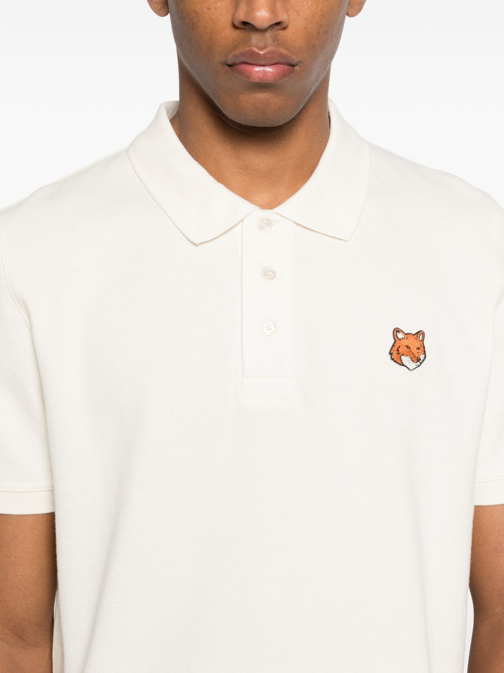 Maison Kitsuné Fox Head cotton polo shirt Topwear Maison Kitsuné