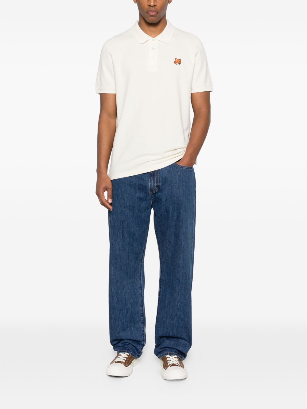 Maison Kitsuné Fox Head cotton polo shirt Topwear Maison Kitsuné