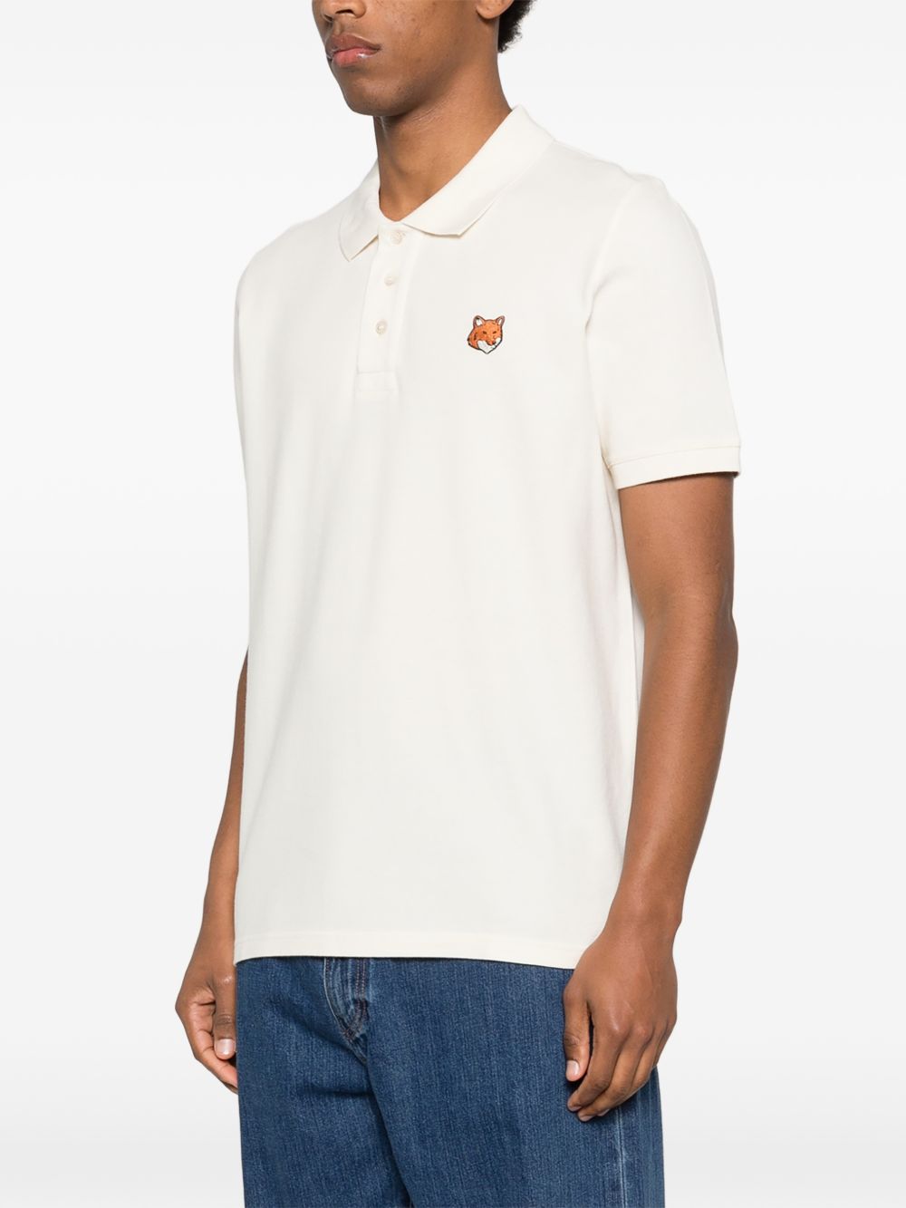 Maison Kitsuné Fox Head cotton polo shirt Topwear Maison Kitsuné