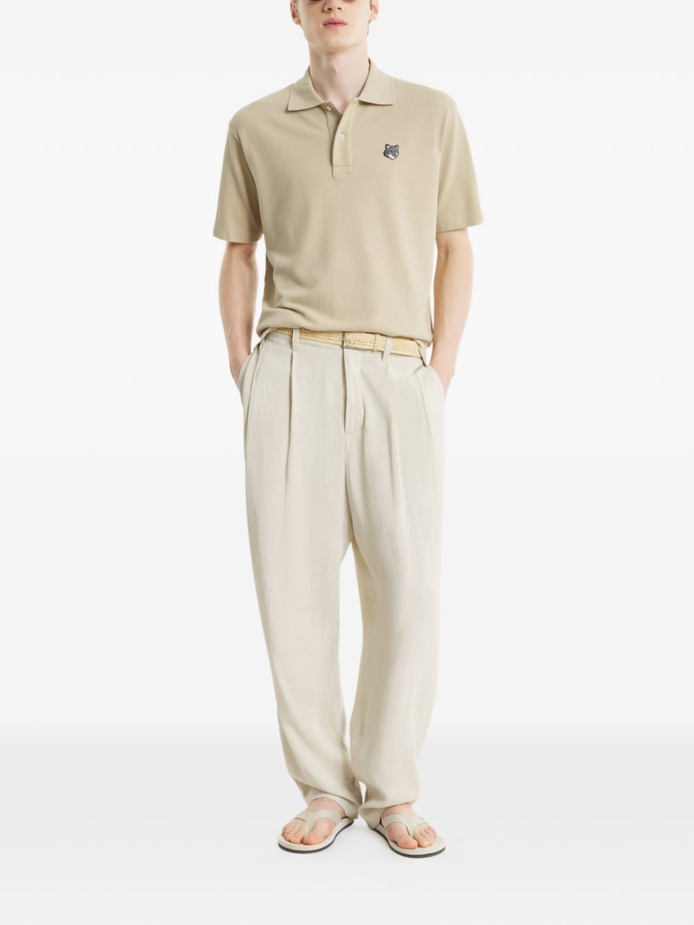 Maison Kitsuné Fox Head cotton polo shirt