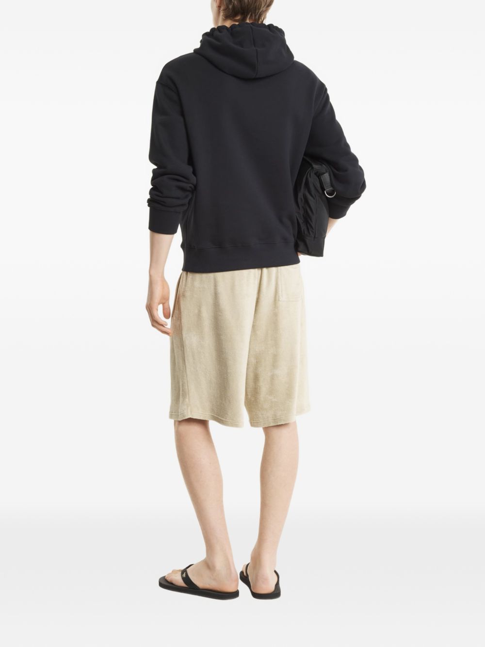 Maison Kitsuné Paris Comfort Hoodie met Logo-Opdruk Zwart Topwear Maison Kitsuné