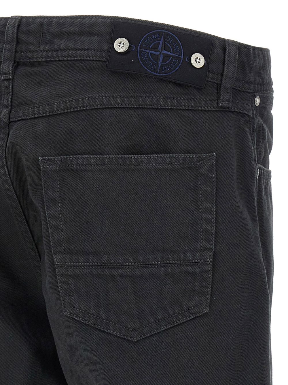 Stone Island Black Denim Jeans – Regular Fit Jeans Stone Island