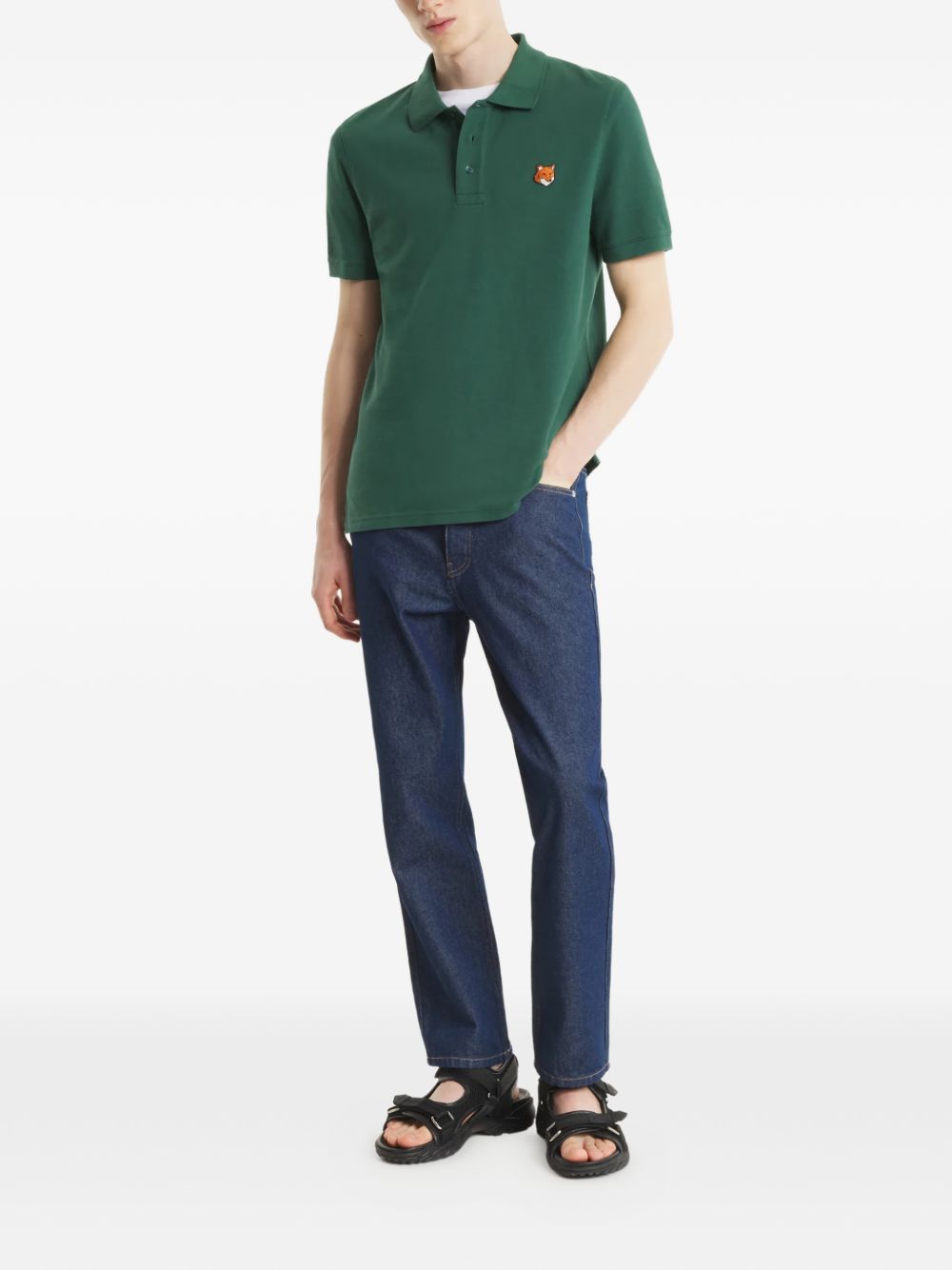 Maison Kitsuné Fox Head cotton polo shirt Topwear Maison Kitsuné