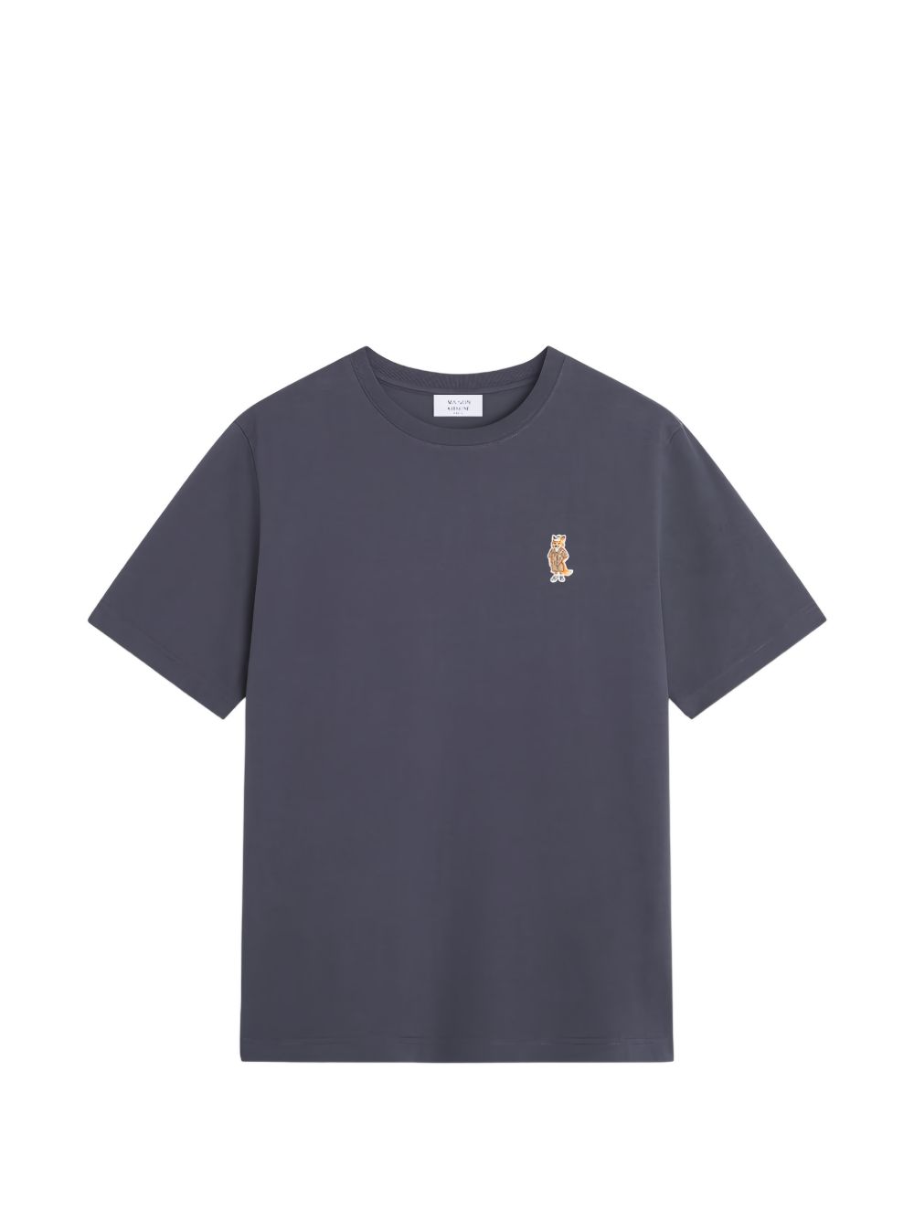 Maison Kitsuné Dressed Fox Comfort T-Shirt Blauw Topwear Maison Kitsuné