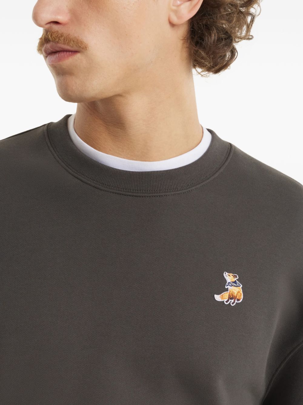 Maison Kitsuné Dreaming Fox Comfort Sweatshirt Brown-thumbmail-5