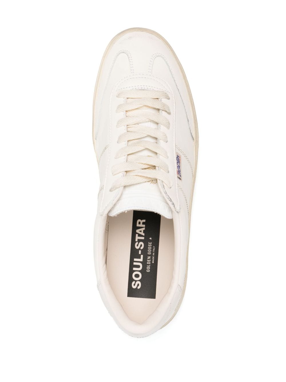 Golden Goose Soul Star Nappa Leren Sneakers Vintage Wit Sneakers Golden Goose