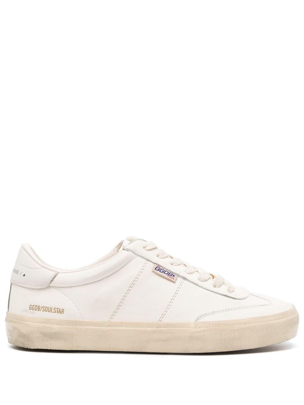 Golden Goose Soul Star Nappa Leren Sneakers Vintage Wit Sneakers Golden Goose