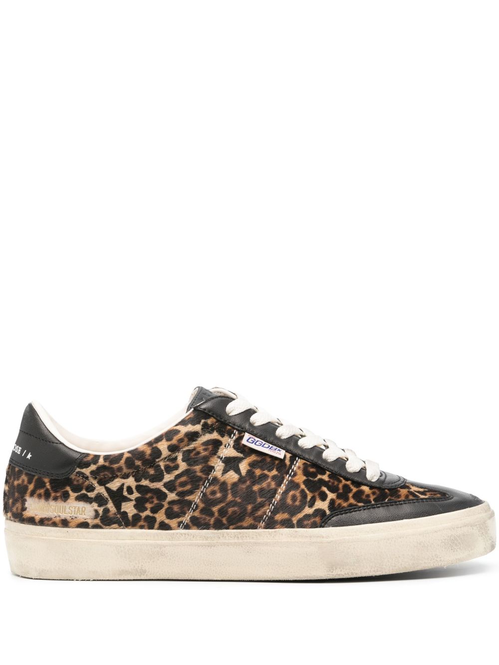 Golden Goose Soul Star Luipaardprint Sneakers Bruin Sneakers Golden Goose
