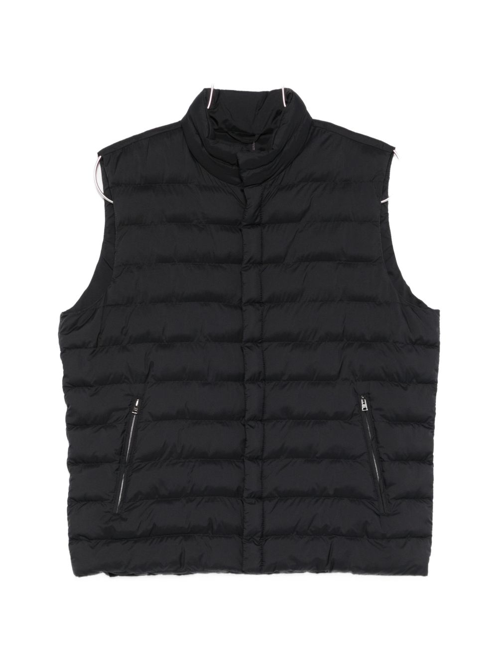 Herno Stand Collar Donsbodywarmer Zwart Vests HERNO