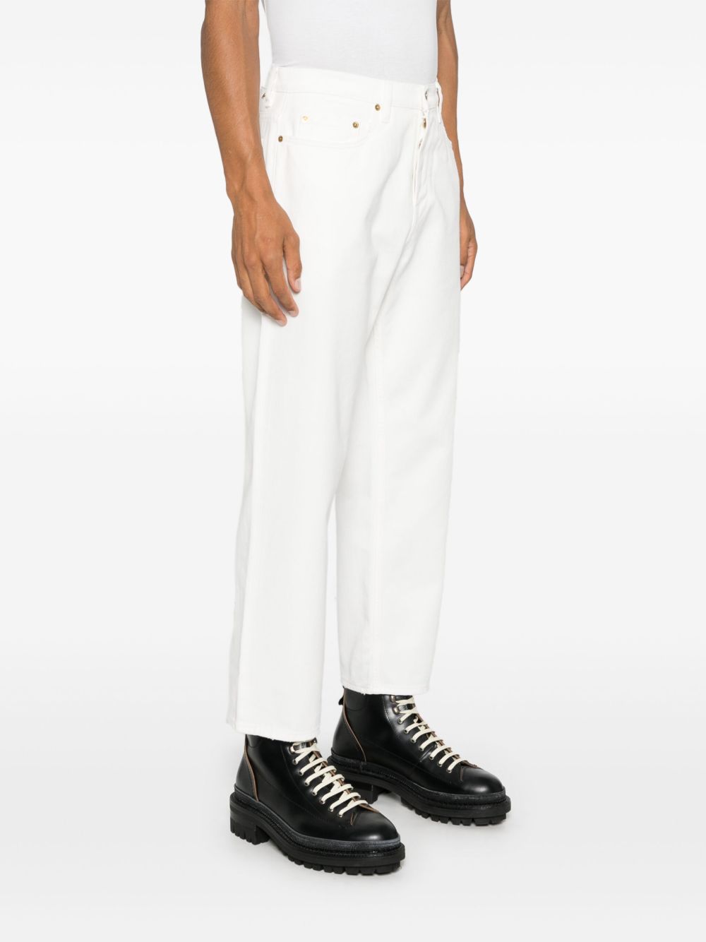 Golden Goose Jeans White-3