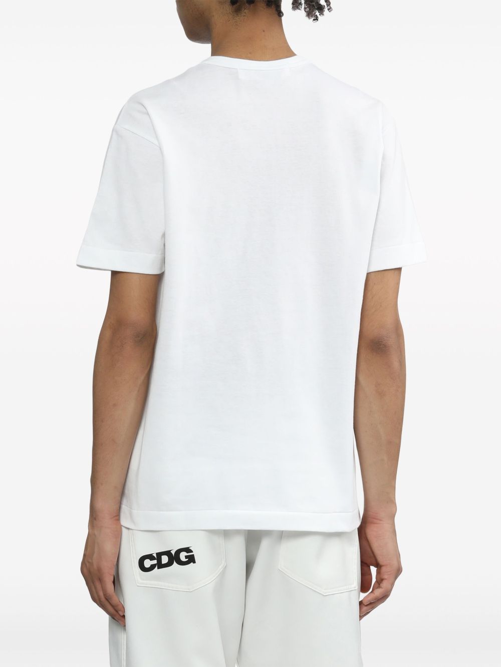 Comme des Garçons Play Heart T-shirt White Red Topwear Comme Des Garcons