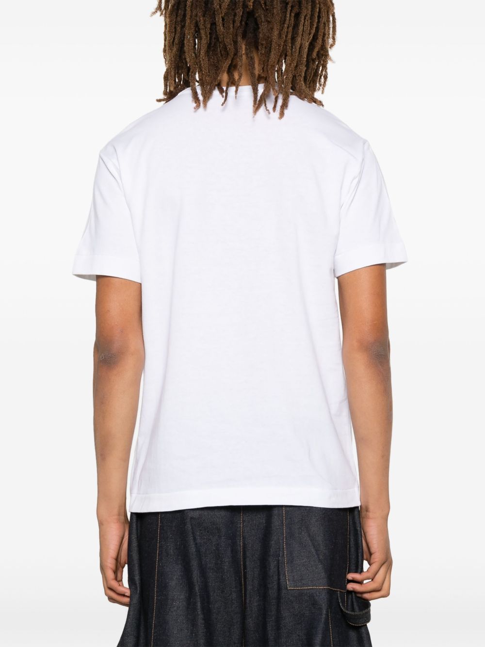 Comme des Garçons PLAY Heart Logo T-shirt volledig aanzicht