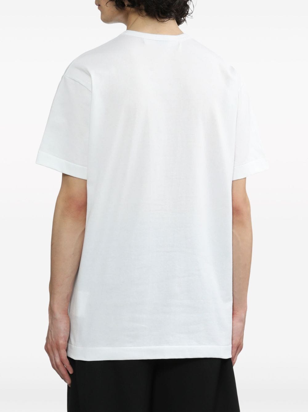 Comme des Garçons PLAY Triple Heart T-shirt Wit-thumbmail-4