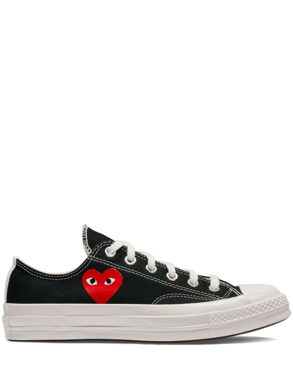 Comme des Garçons PLAY x Converse Chuck Taylor '70 Low Top Zwart Sneakers Comme Des Garcons