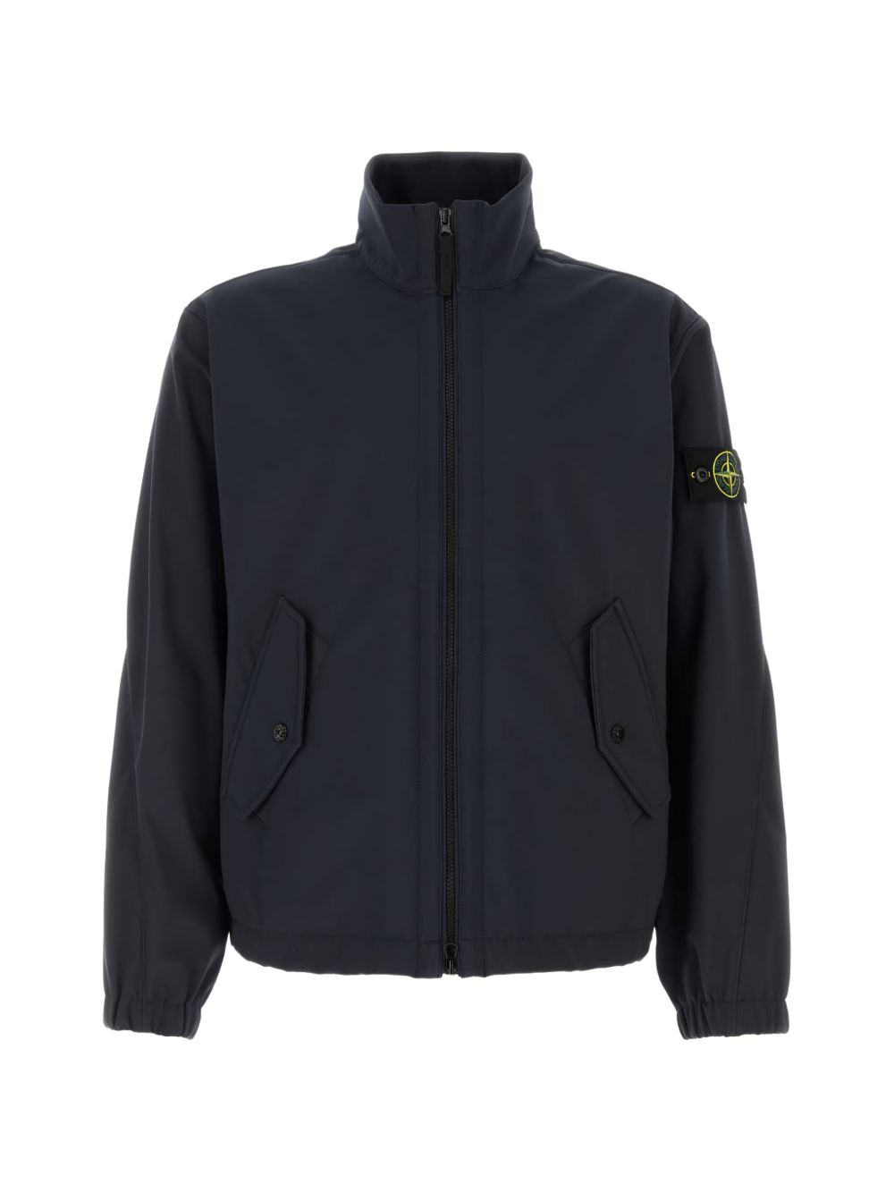 Stone Island Light Soft Shell-R E.Dye Stand Collar Jas Blauw Jackets Stone Island