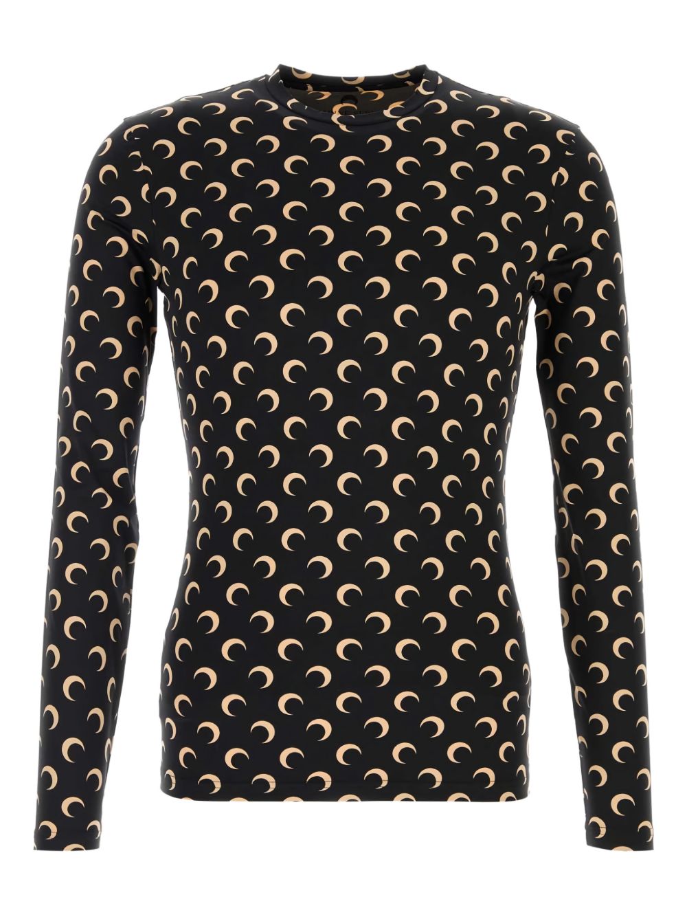 Marine Serre Recycled Moon Jersey Top Zwart Topwear Marine Serre