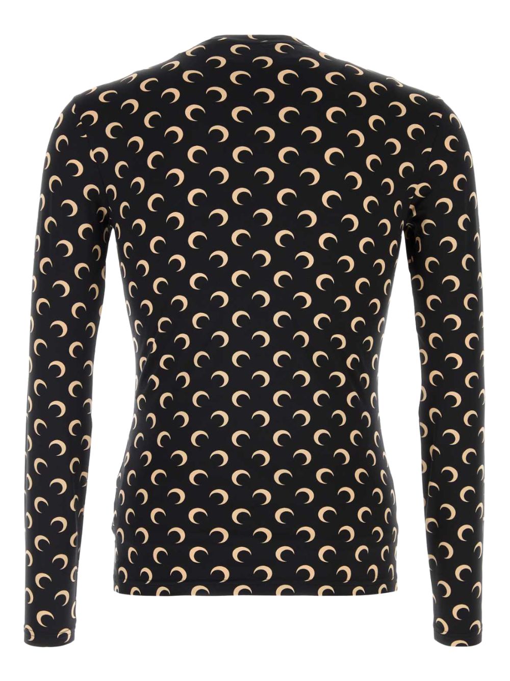 Marine Serre Recycled Moon Jersey Top Zwart Topwear Marine Serre