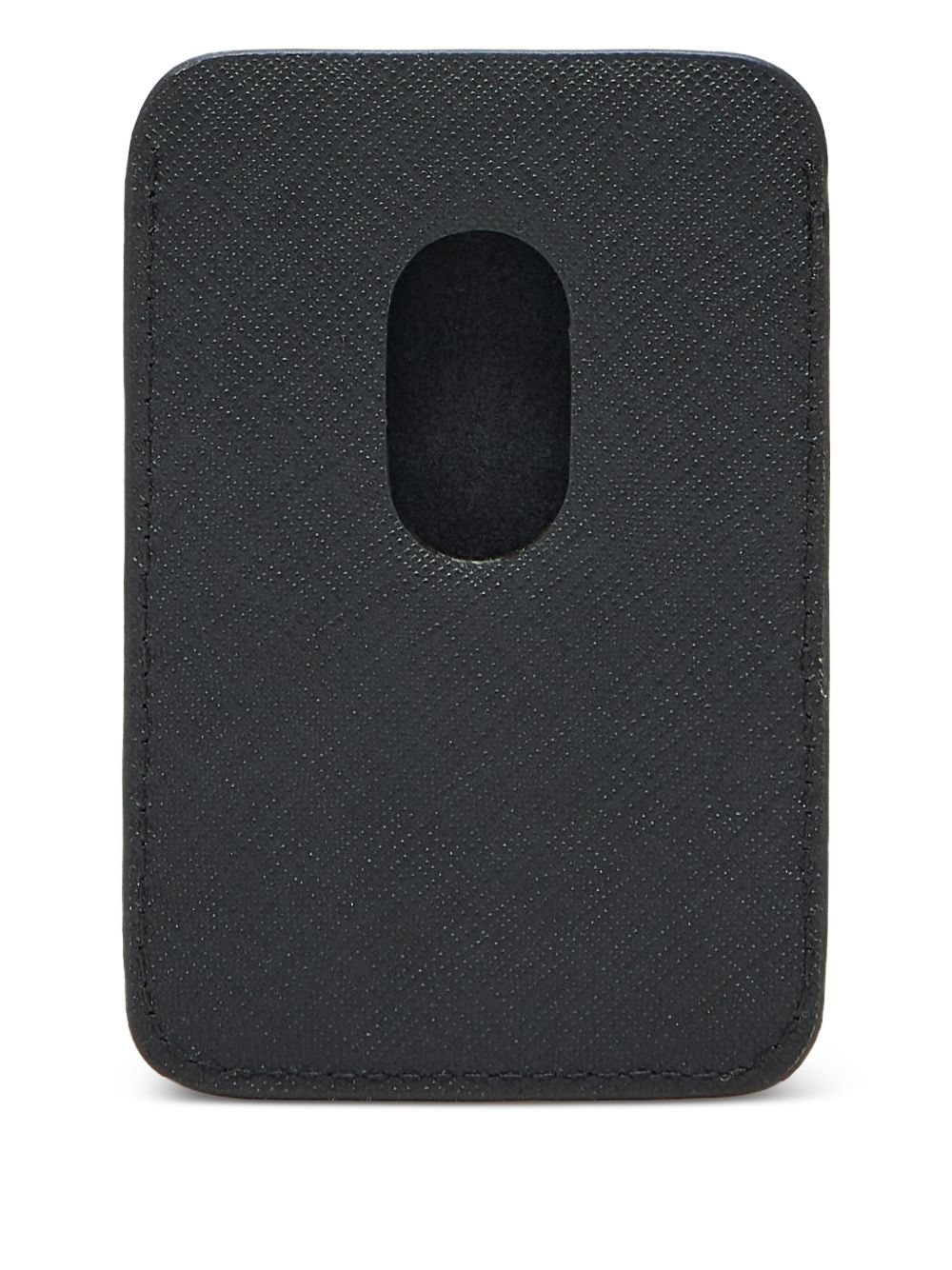 Emporio Armani ASV Gerecycled Saffiano Pashouder met Magneet Zwart Small Leather Goods Emporio Armani