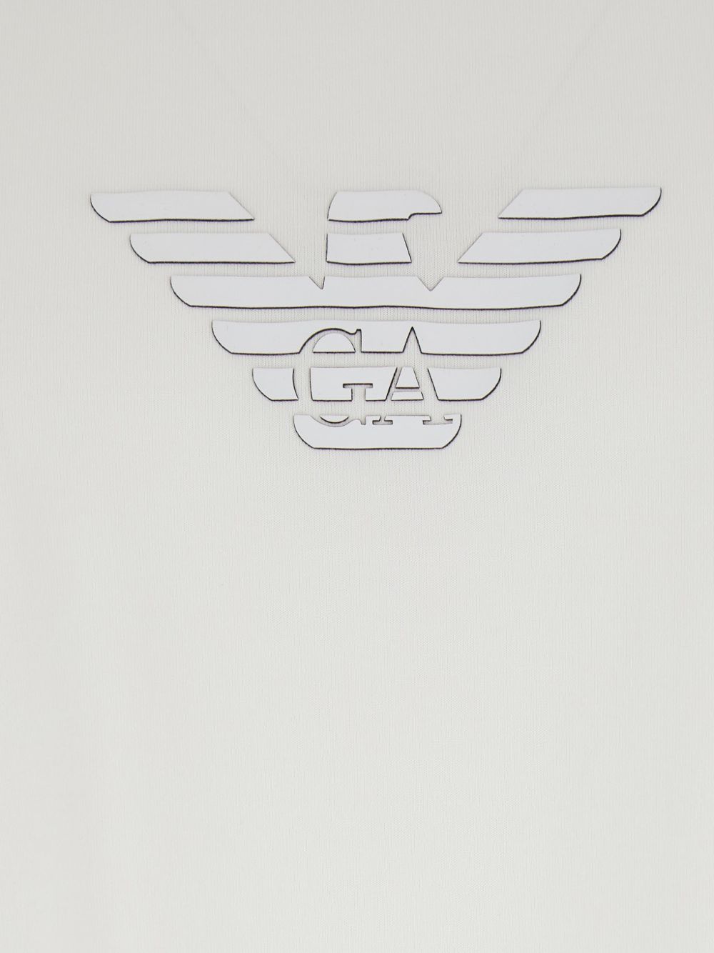Emporio Armani T-shirt met Geëmbosseerd Eagle-Logo in het Wit-thumbmail-2