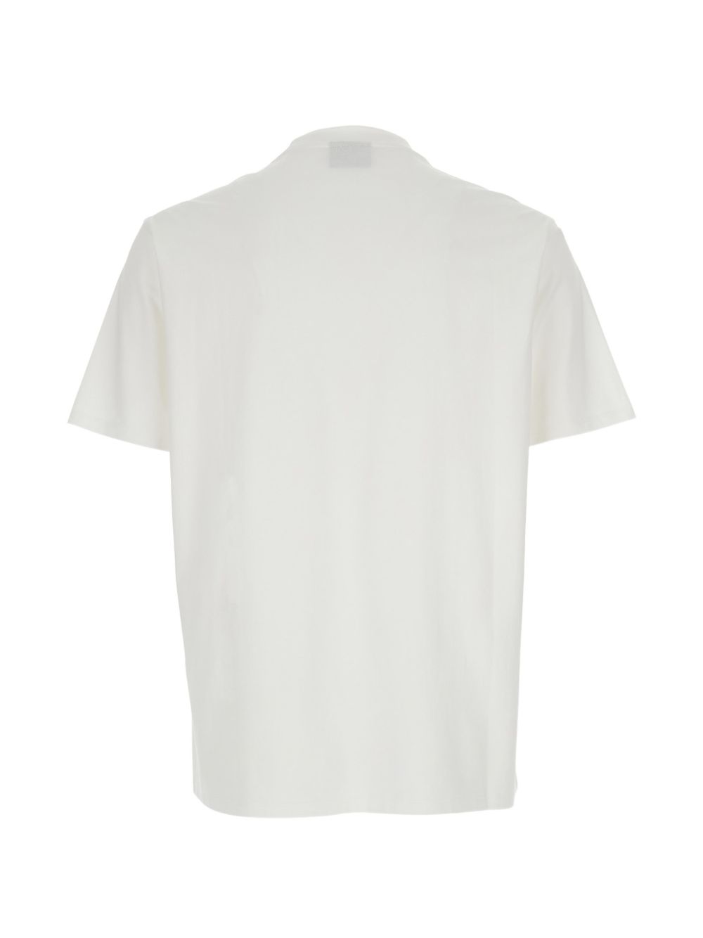 Emporio Armani T-shirt met Geëmbosseerd Eagle-Logo in het Wit-thumbmail-3