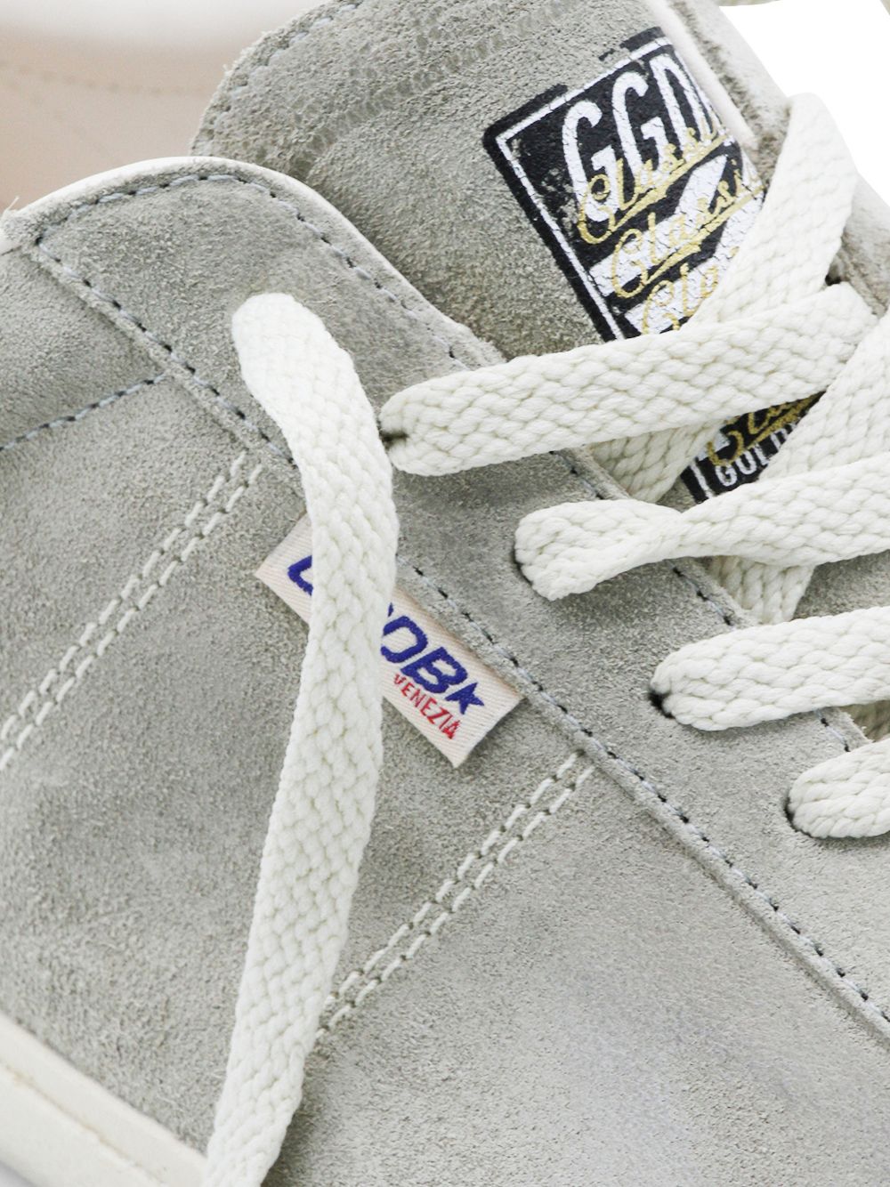 Golden Goose Soul-Star Sneakers Dove Grey Suede White-thumbmail-4