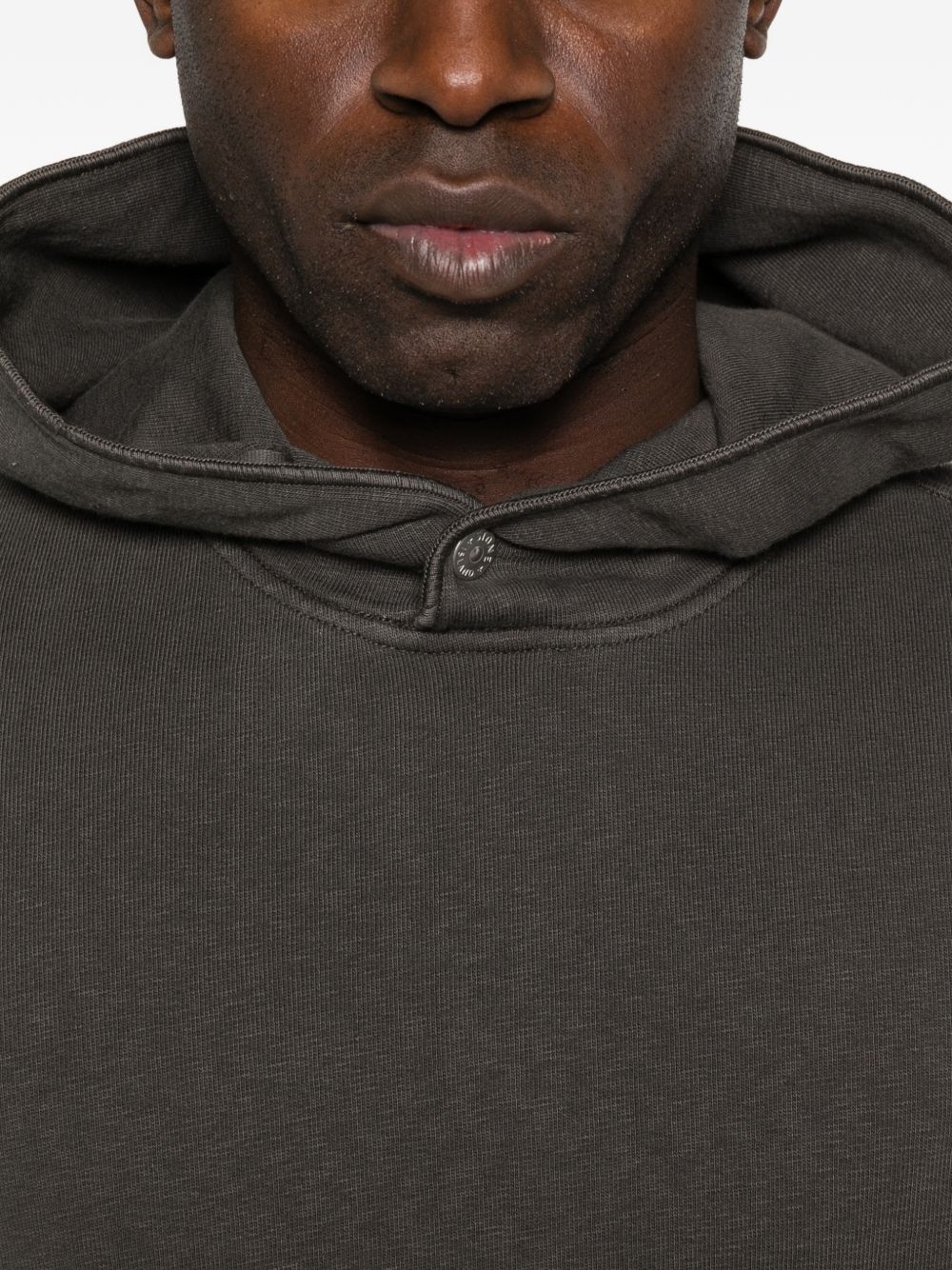 Stone Island Compass Malfilé Fleece Old Effect Hoodie Grijs-thumbmail-2