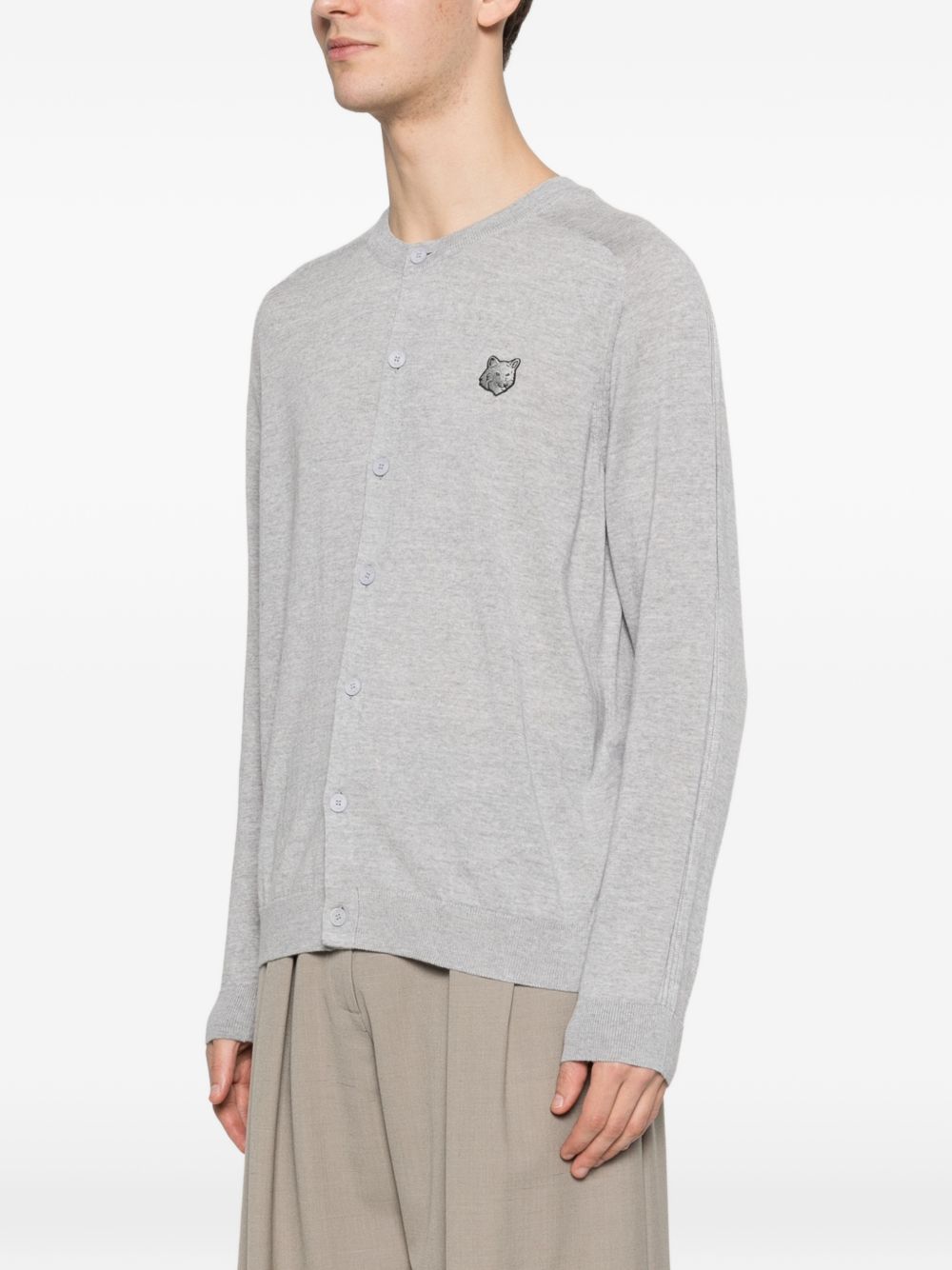Maison Kitsuné Fox head patch cardigan Topwear Maison Kitsuné