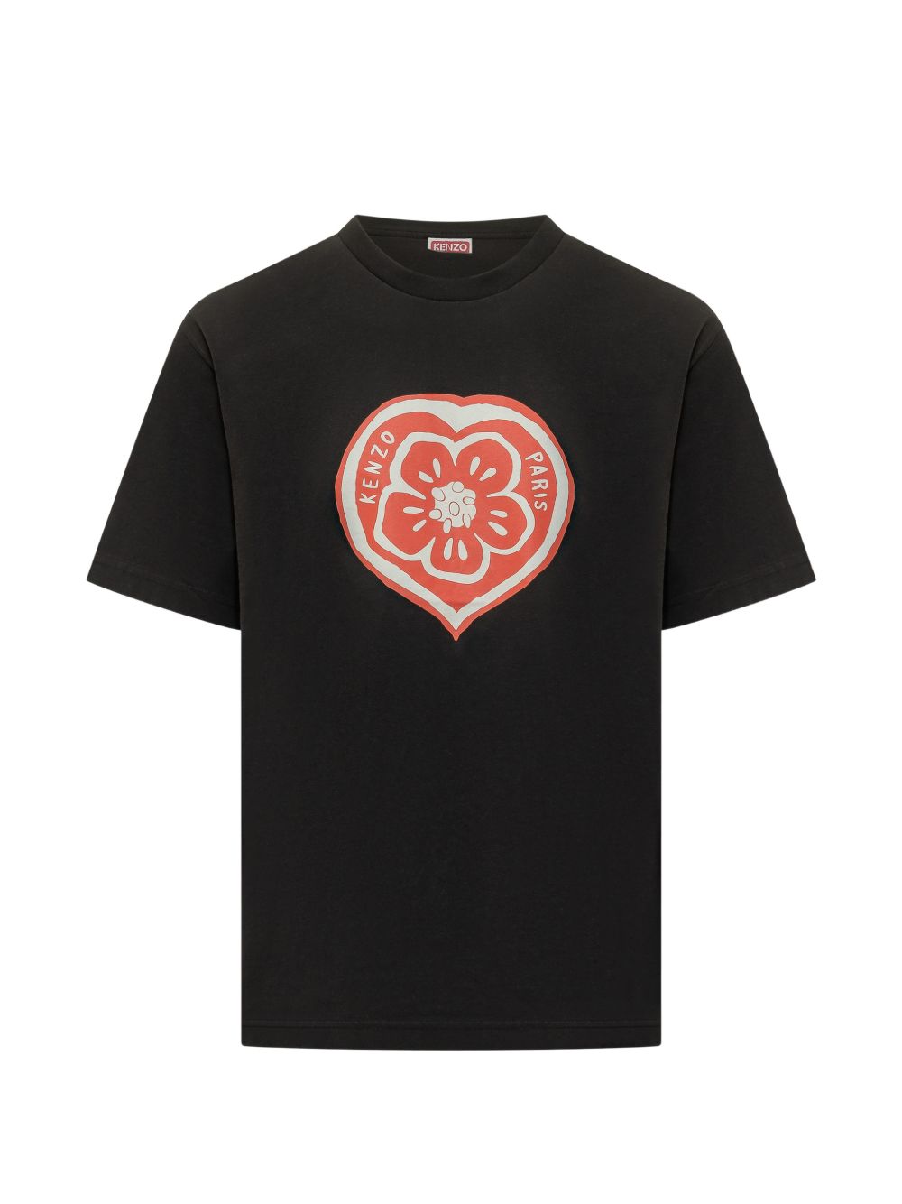 Kenzo Black Graphic Broke Heart T-shirt