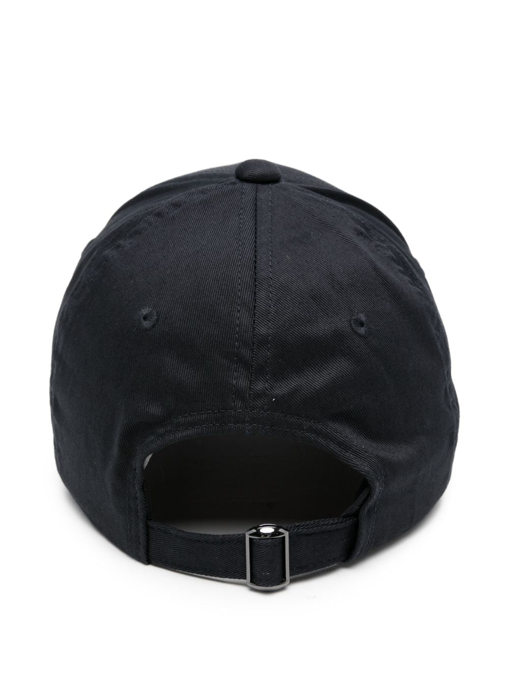 Emporio Armani Canvas Baseball Cap Geborduurd Logo Zwart Scarves Hats & Gloves Emporio Armani